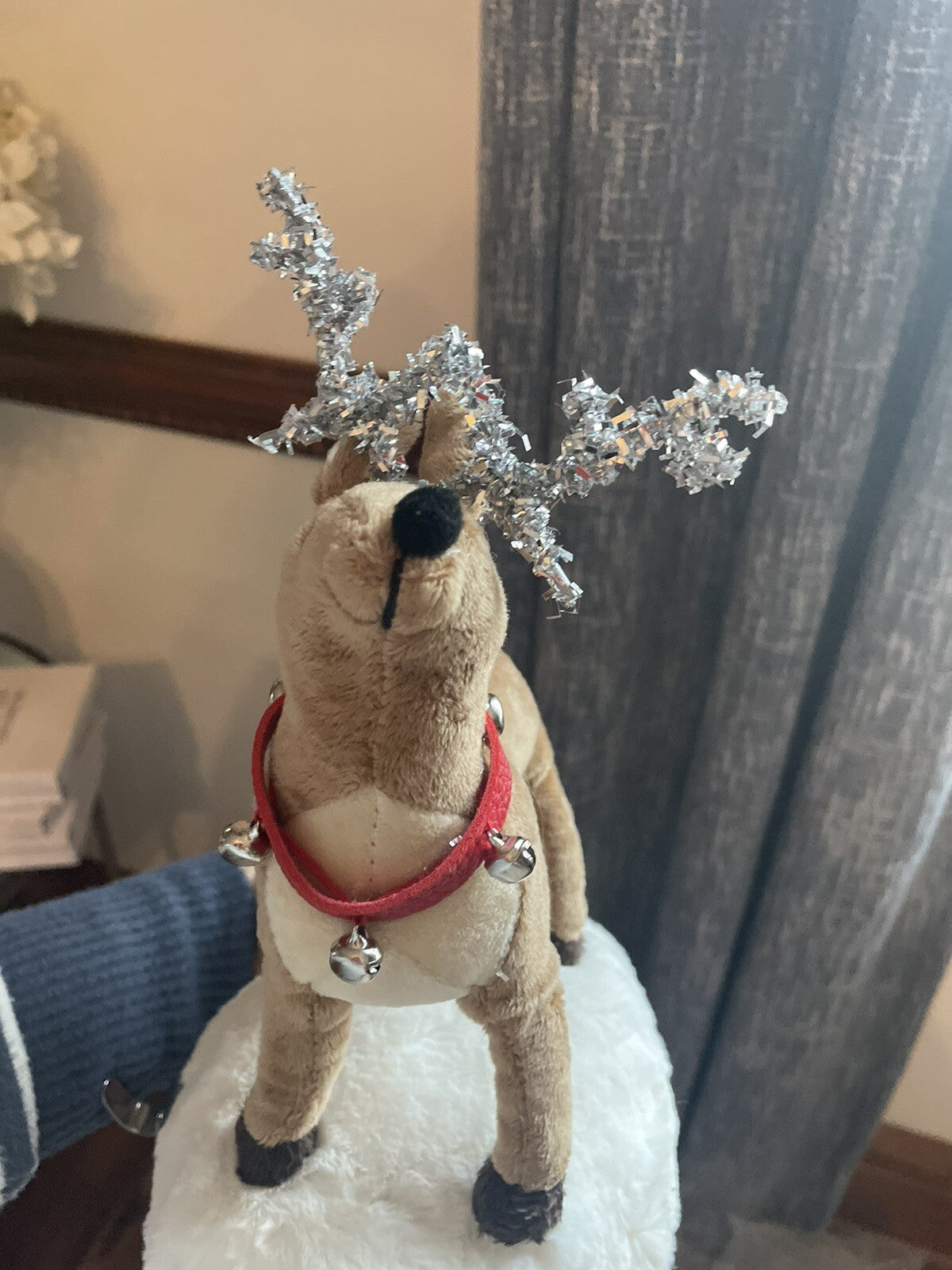 Pottery Barn Disney Christmas stocking holder hanger RUDOLPH REINDEER kid [