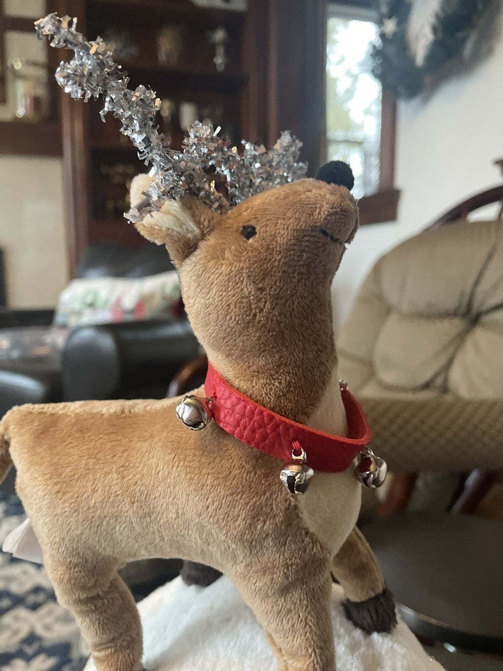 Pottery Barn Disney Christmas stocking holder hanger RUDOLPH REINDEER kid [