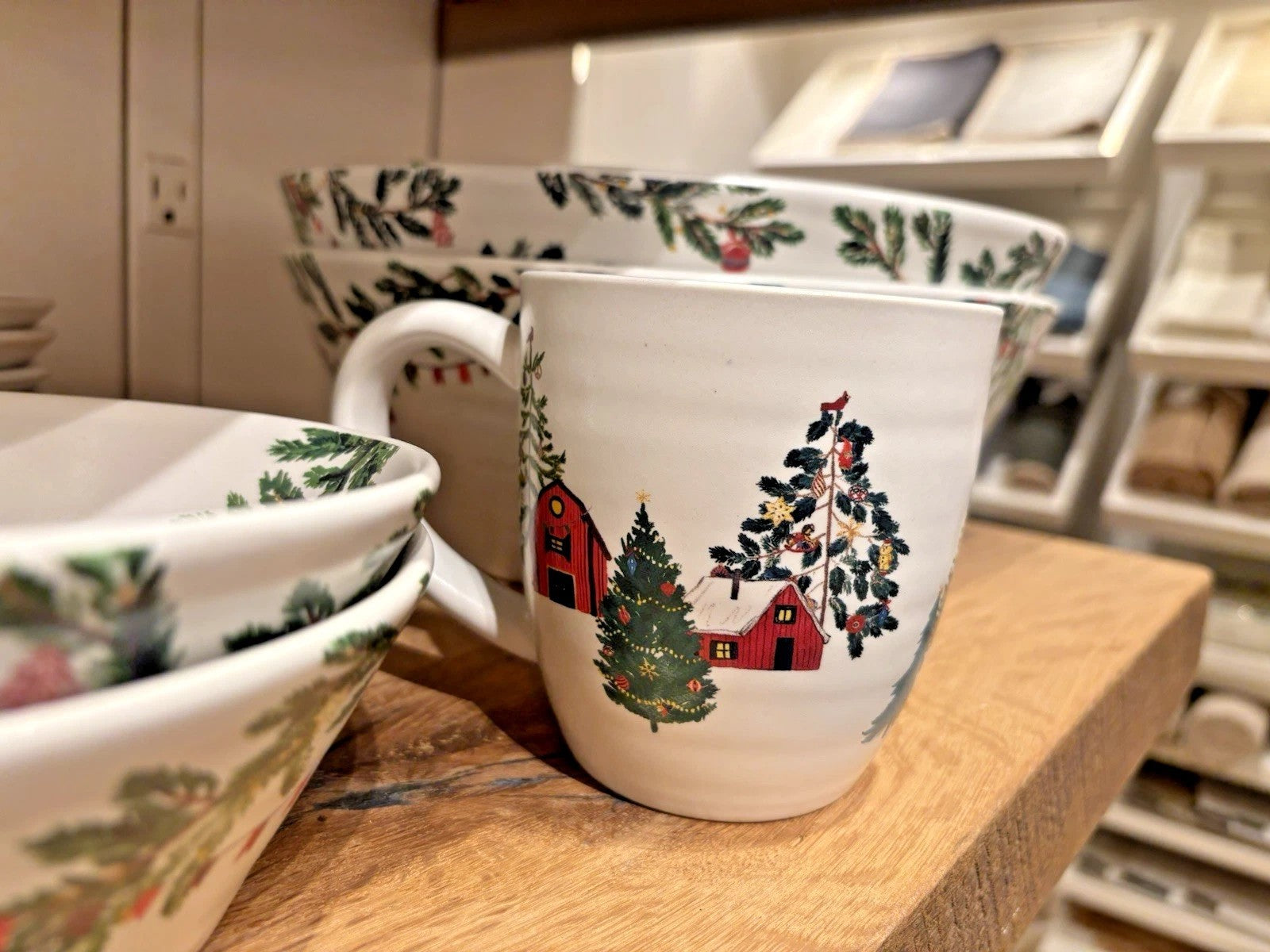 Pottery Barn Christmas Holiday Snowman Coffee Cup Mug Wedding Birthday Gift kid