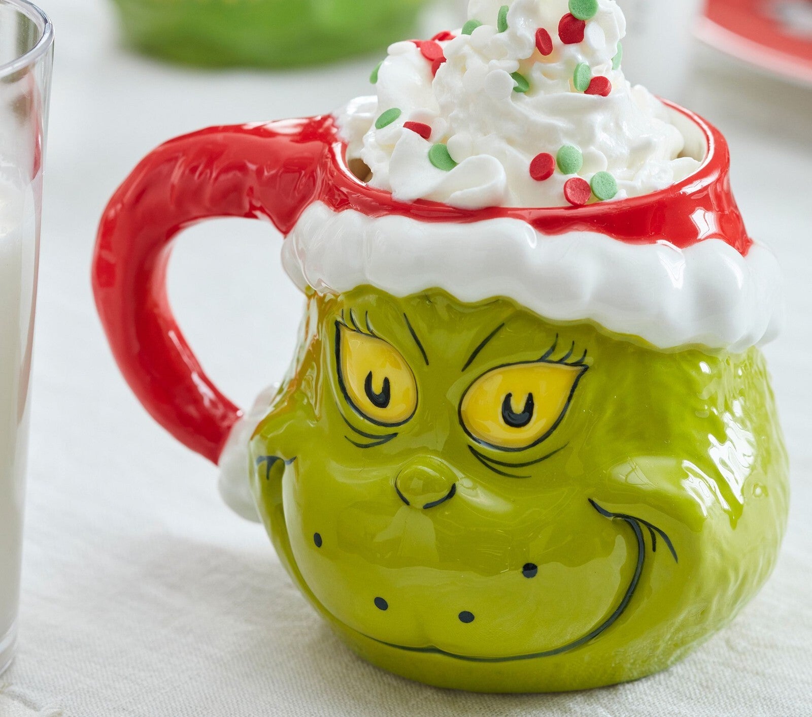 Pottery Barn GRINCH PLATTER Holiday Tray party Dr Seuss Christmas Disney plate b