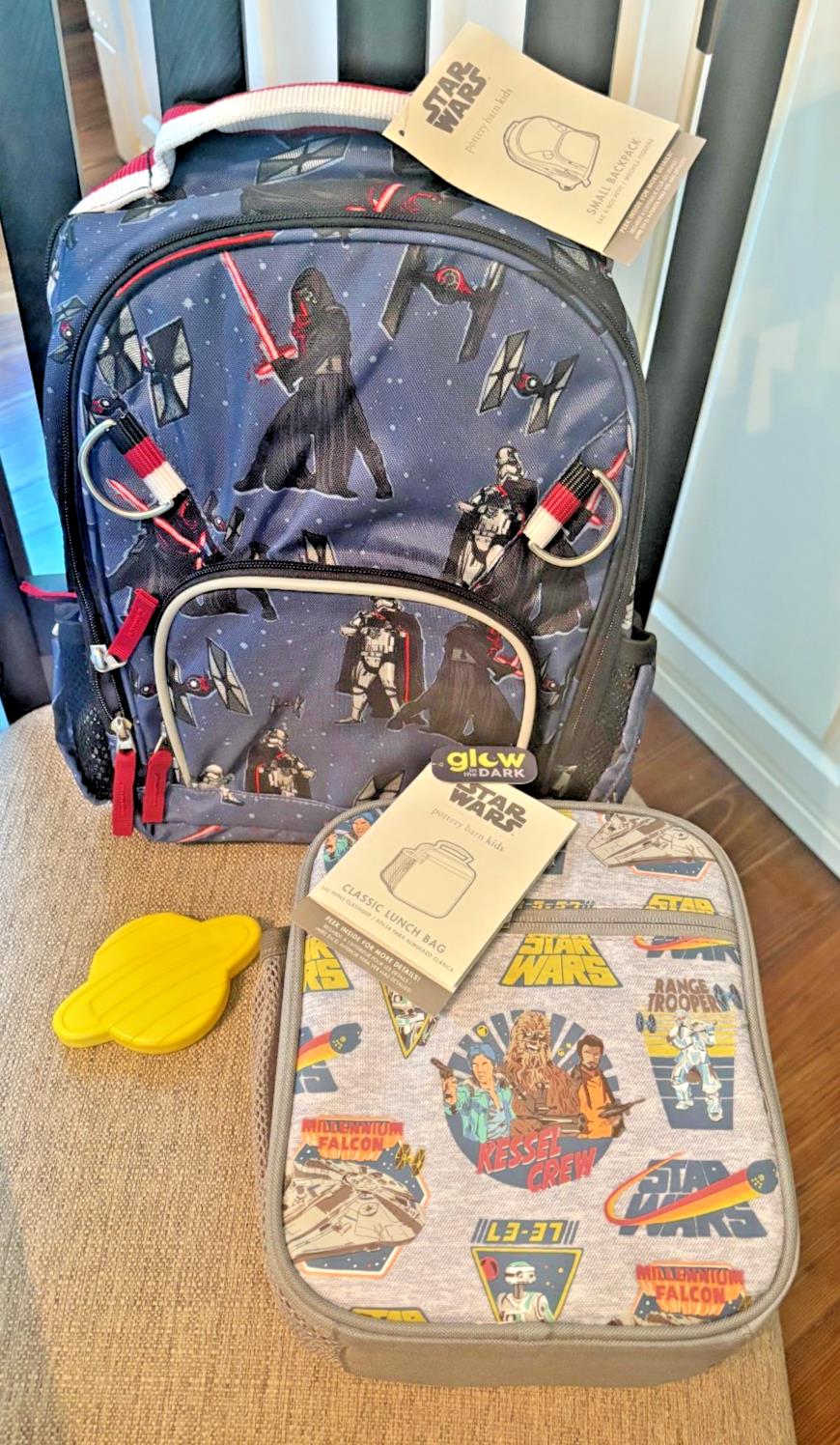 Pottery Barn School Snoopy Marvel Star Wars Superman BACKPACK LUNCH travel Bag `