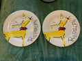Disney Pottery Barn Plate Rudolph holiday gift School Party Christmas SET 2 ]