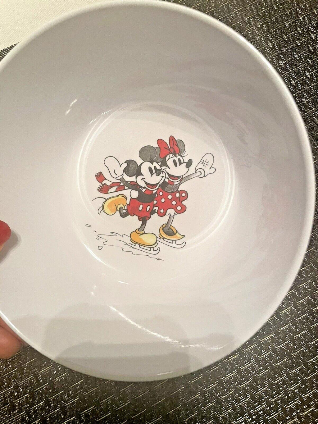 Pottery Barn Christmas Mickey Mouse holiday Bowl gift Party Disney boy girl a