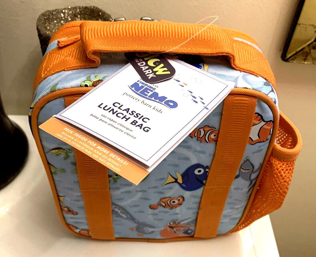 School Pottery Barn Disney NEMO LUNCH BOX bag pre k florida shark fish travel .