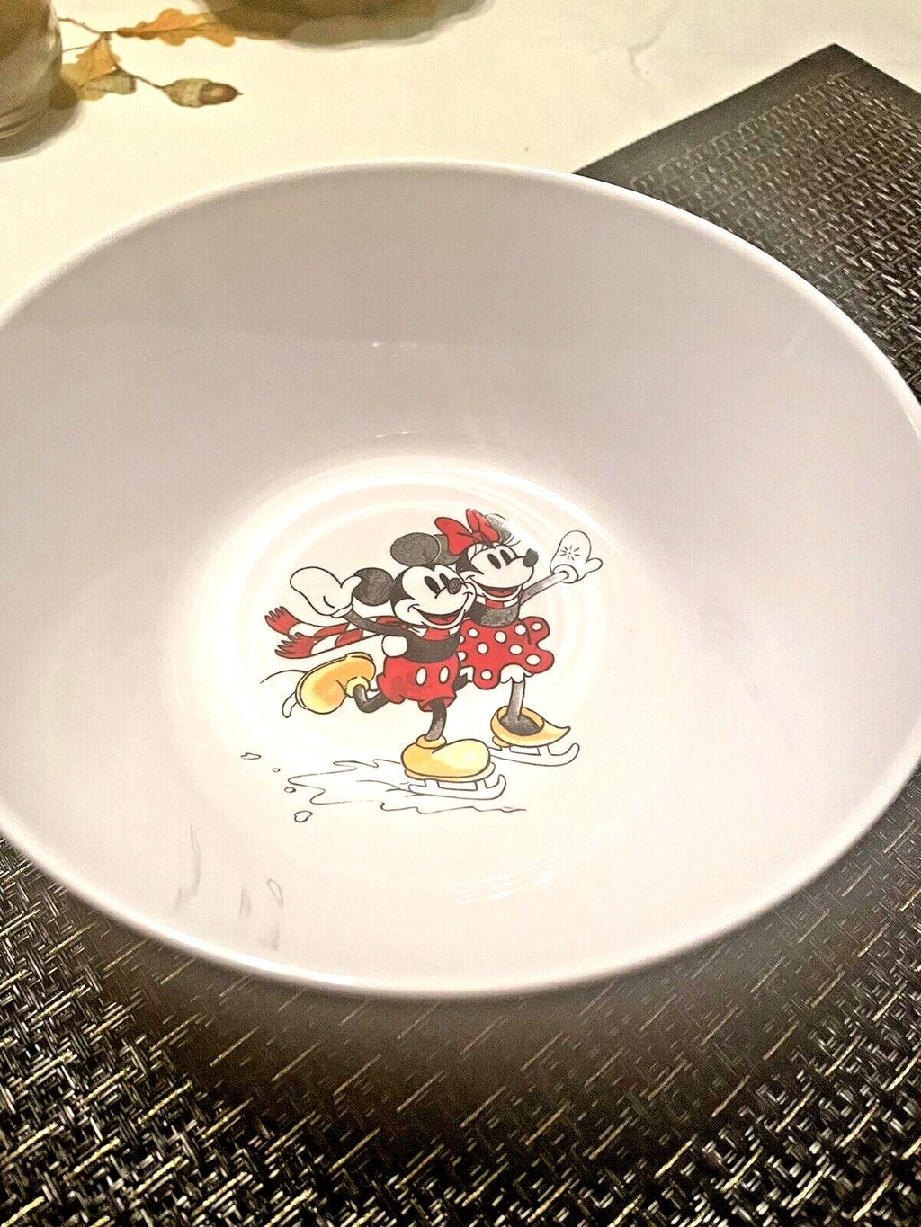 Pottery Barn Christmas Mickey Mouse holiday Bowl gift Party Disney boy girl a