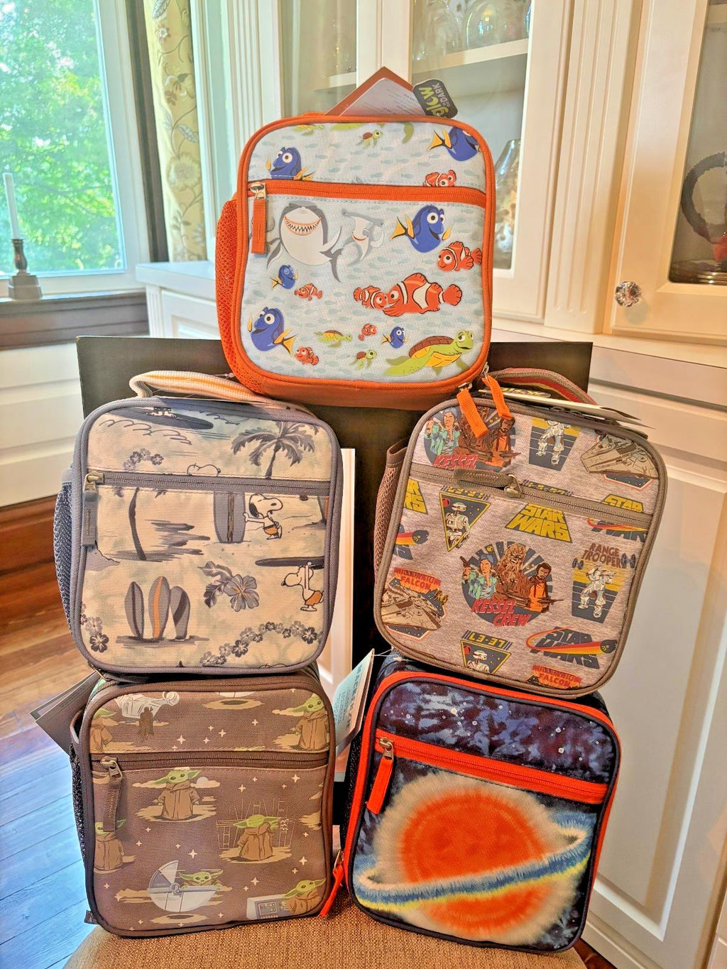 School Pottery Barn Disney NEMO LUNCH BOX bag pre k florida shark fish travel .