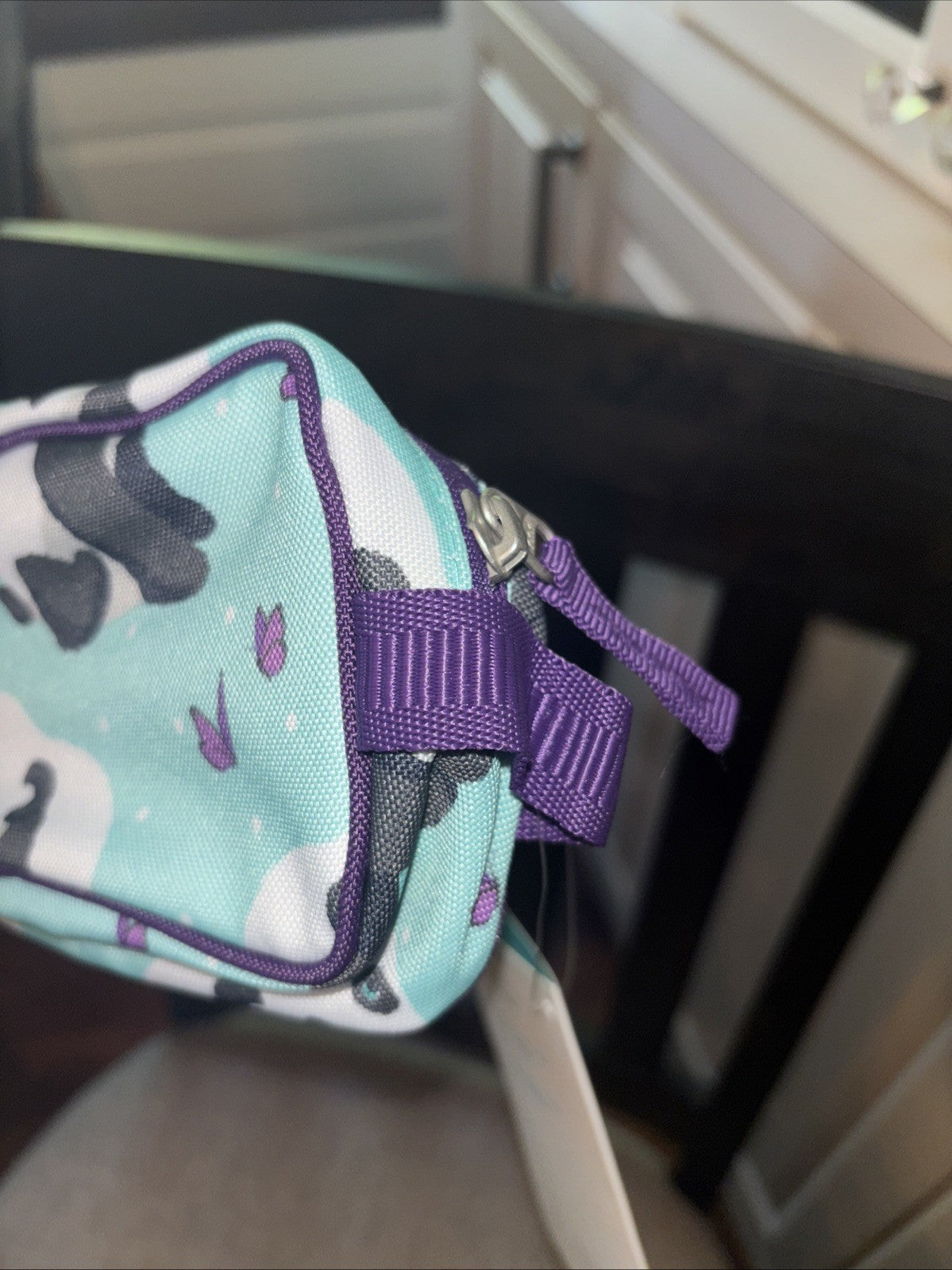 Pottery barn kid Panda bear Heart Pencil Zip Case school Bag Gift girl Garden .