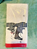 Pottery barn holiday Christmas Mickey Mouse hand towel Kitchen guest Disney kid