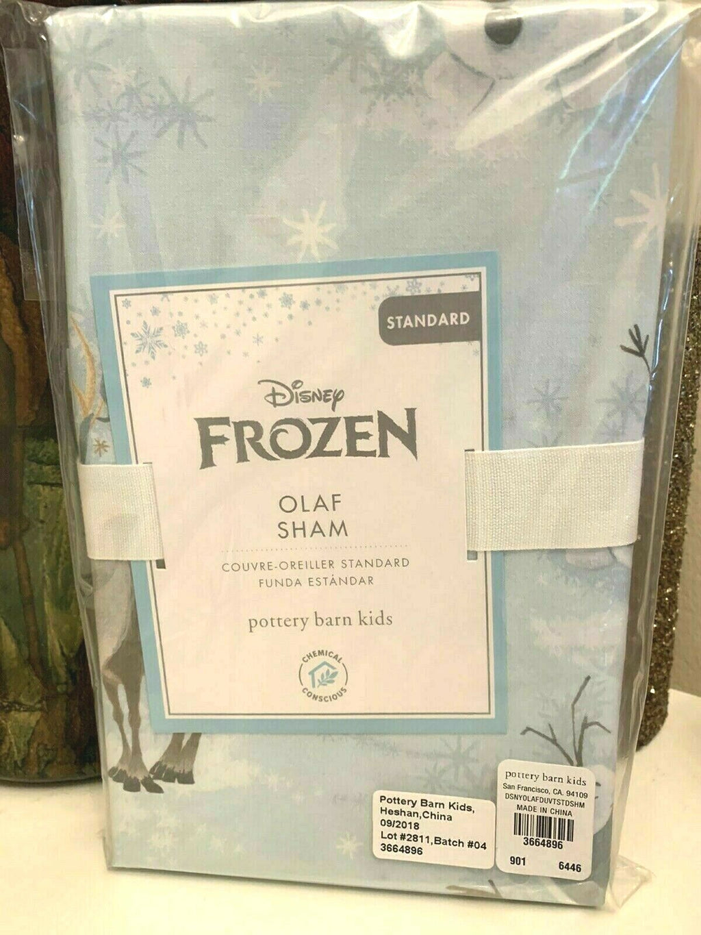 Disney Pottery Barn Frozen pillow sham princess Elsa holiday party gift kid -[