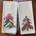 pottery barn Disney towel Holiday Tree Winter patch Christmas gift party SET 2 -