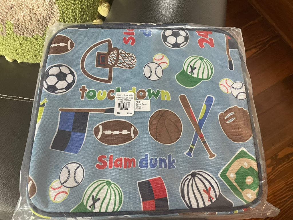Pottery Barn Sport bag Tablet Case school toddler case pre-k baseball soccer -