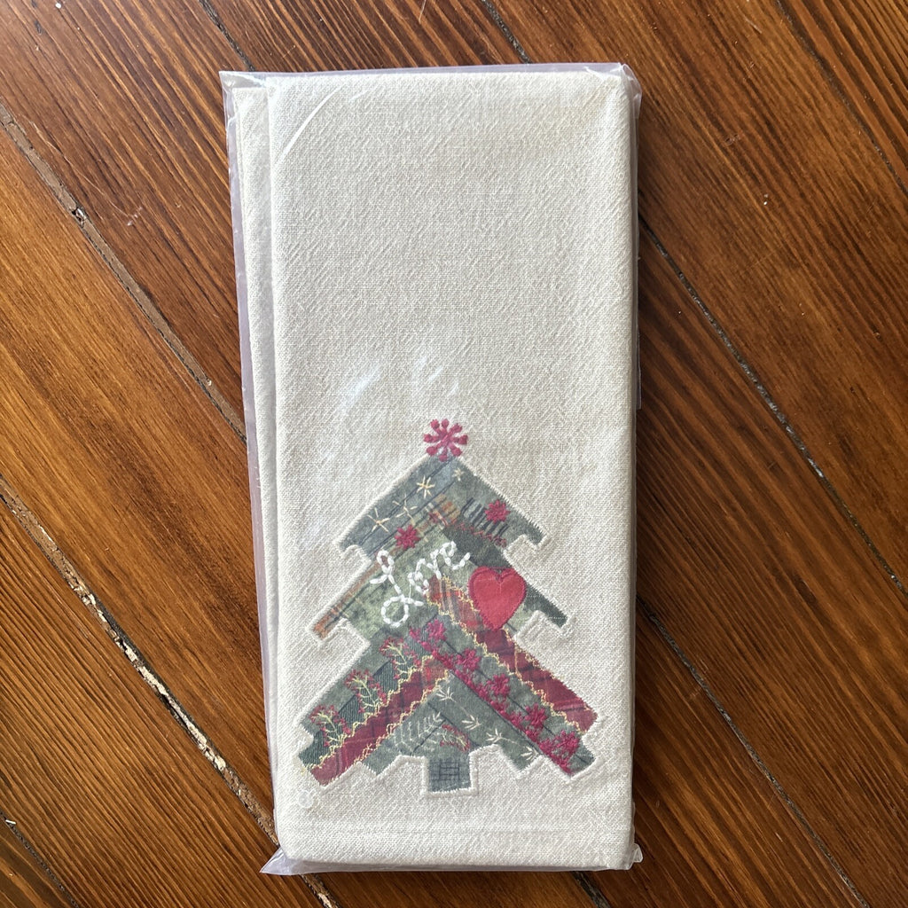 pottery barn Disney towel Holiday Tree Winter patch Christmas gift party SET 2 -