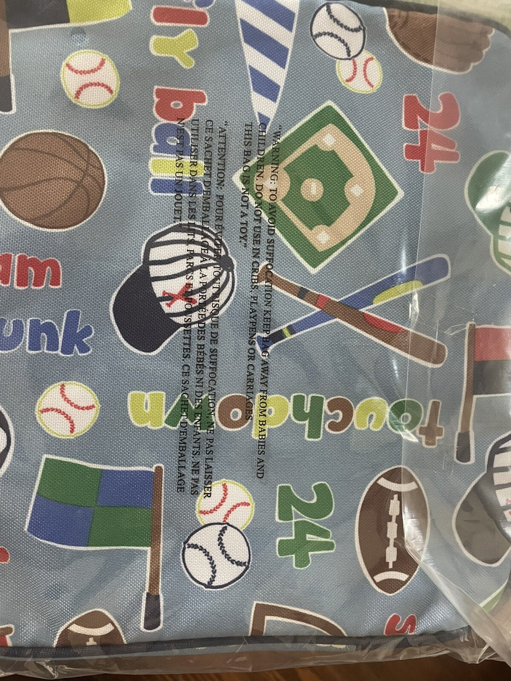 Pottery Barn Sport bag Tablet Case school toddler case pre-k baseball soccer -