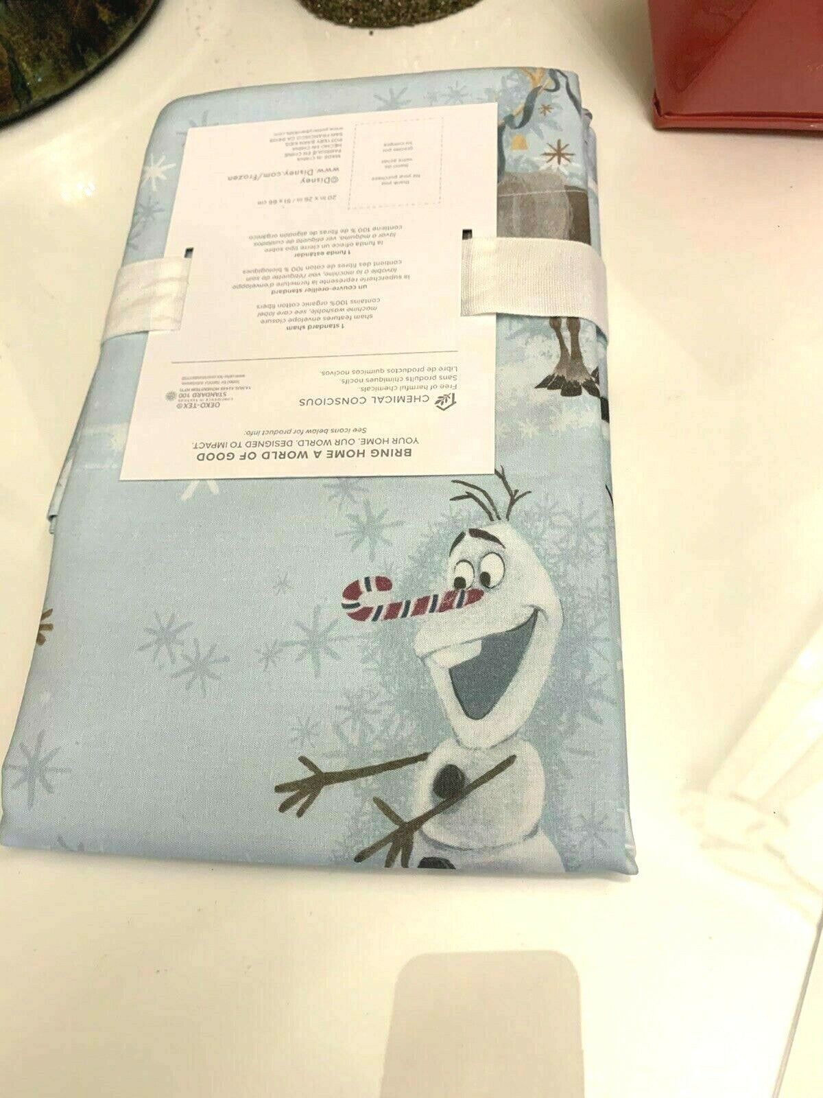 Disney Pottery Barn Frozen pillow sham princess Elsa holiday party gift kid h[