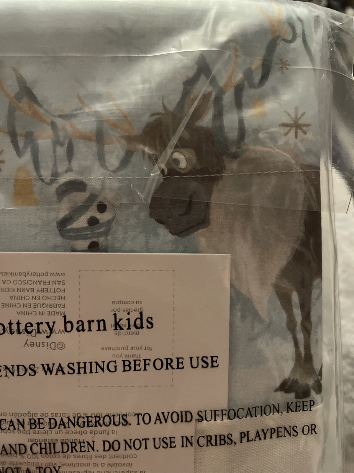 Disney Pottery Barn Frozen pillow sham princess Elsa holiday party gift kid h[
