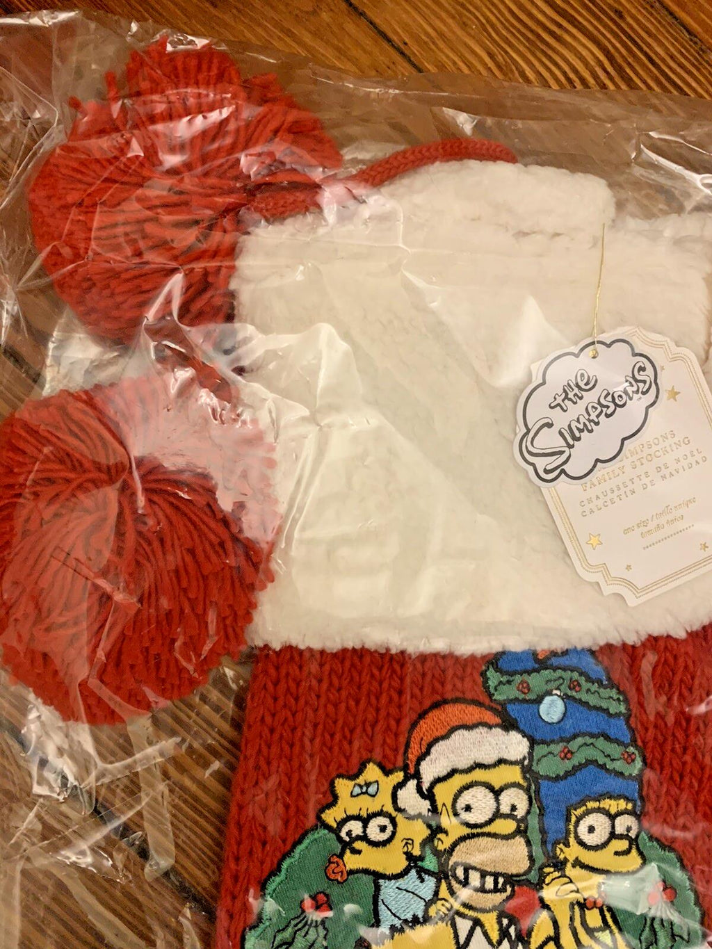 Pottery Barn Holiday Christmas stocking Simpsons Birthday party gift Bart kid \