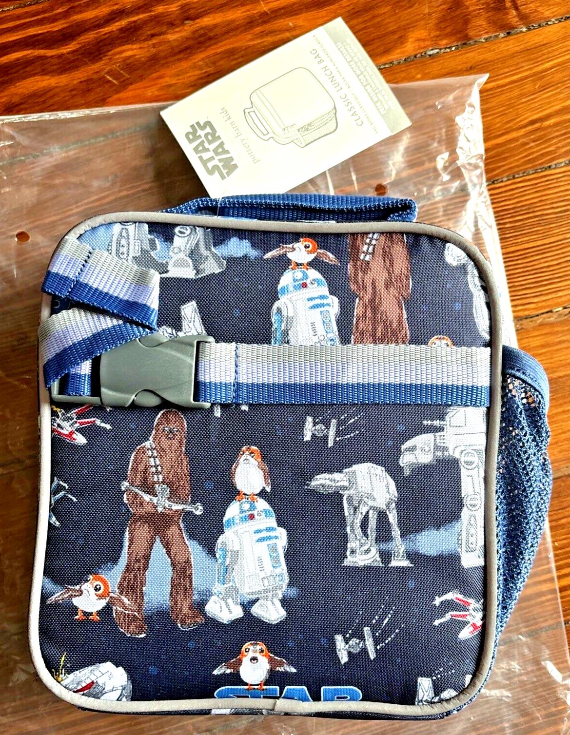 Pottery Barn LUNCH BAG School &Utensil Set STAR WARS Solo Disney Jedi droid [