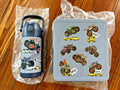 Pottery barn school Monster Wheels car LUNCH Bento Box WATER Disney party gift