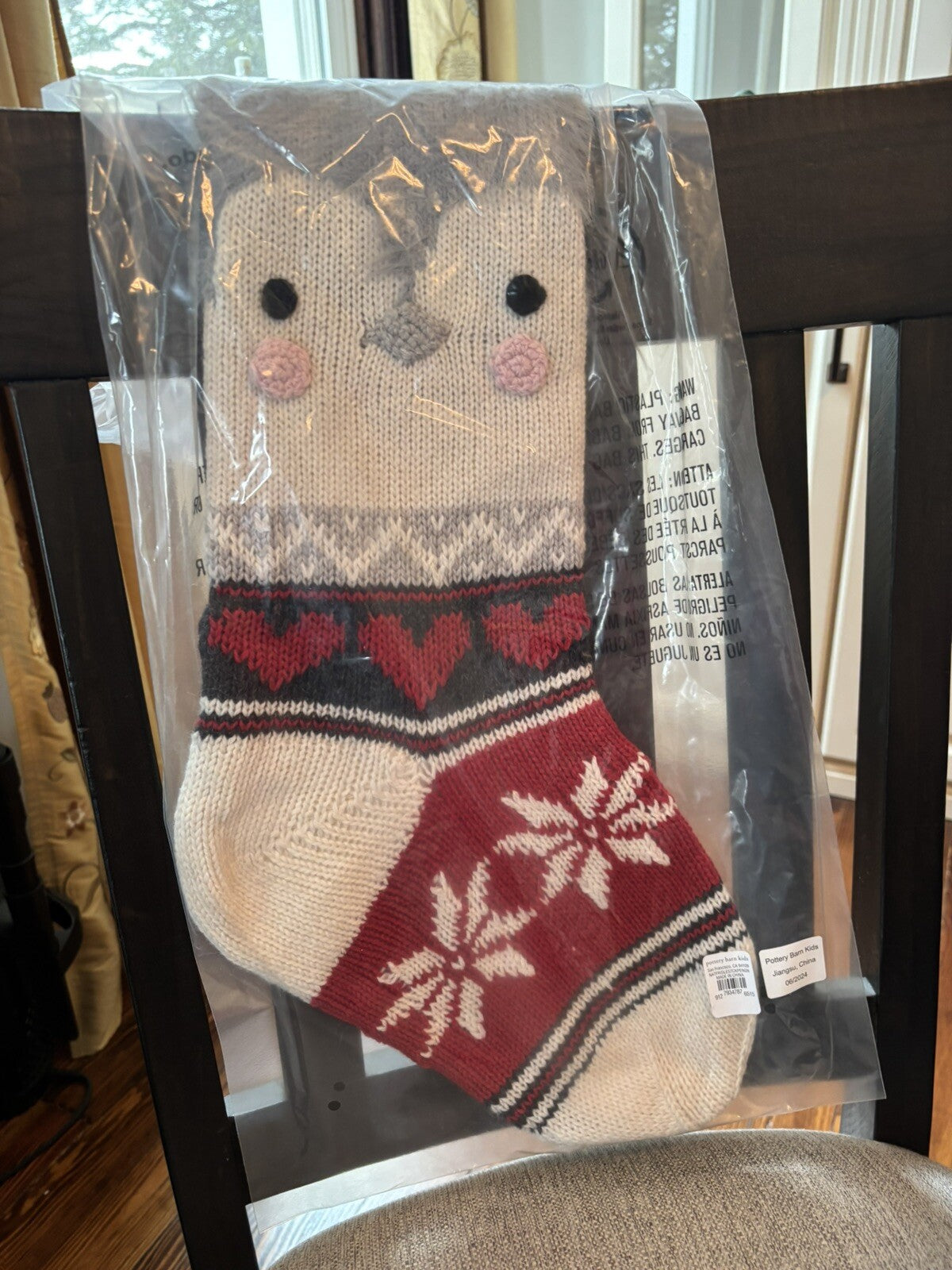 Pottery Barn Disney Holiday Penguin Christmas stocking gift party baby kid -h