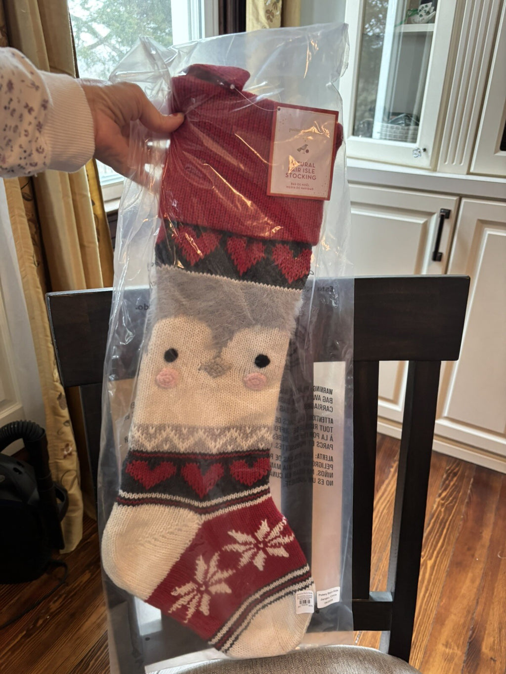Pottery Barn Disney Holiday Penguin Christmas stocking gift party baby kid -h