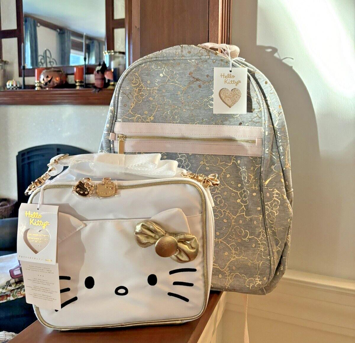 Pottery Barn school disney Hello Kitty Glitter Large BACKPACK LUNCH bag Travel /