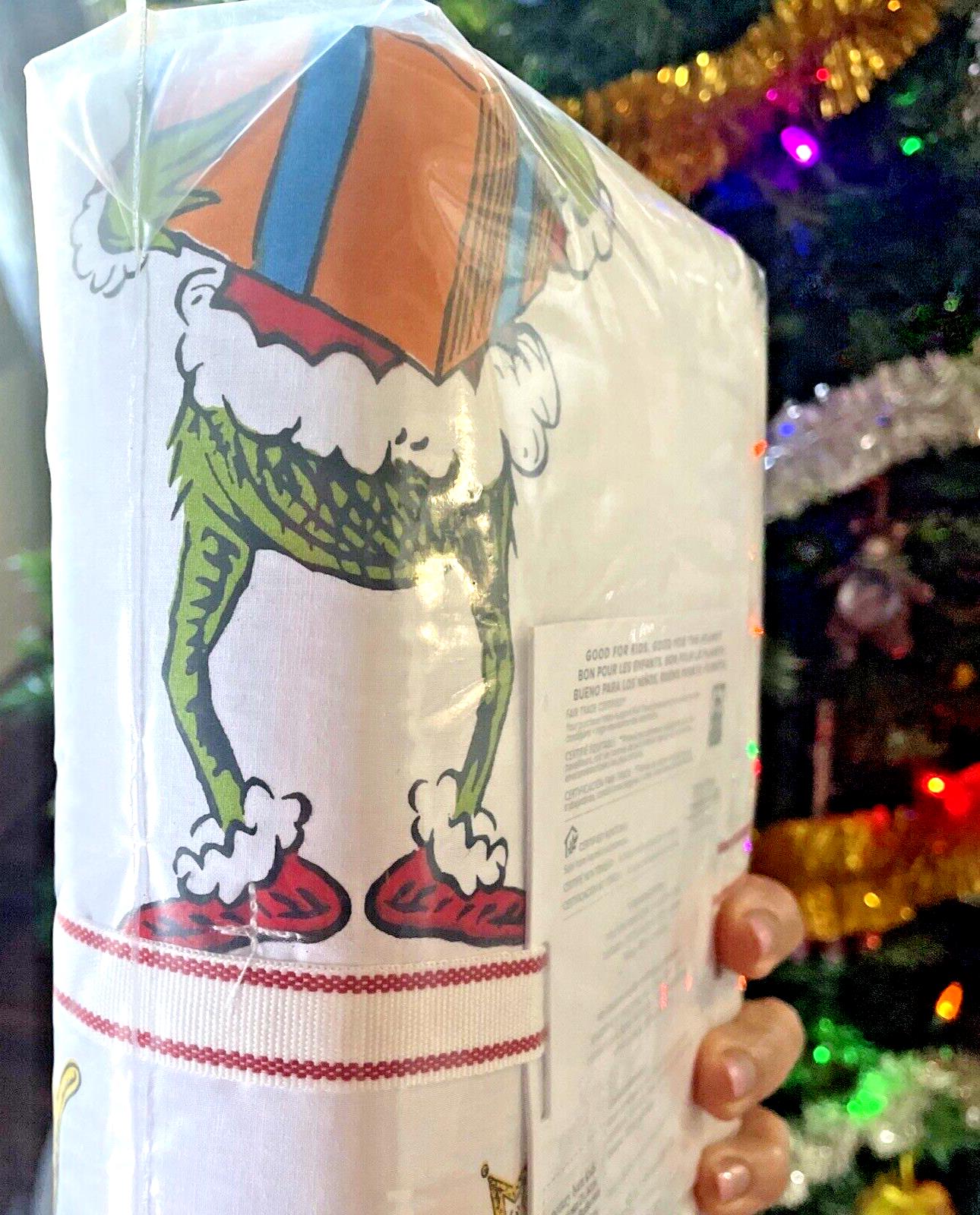 Pottery Barn GRINCH Christmas pillow Sham Dr Seuss Holiday Gift party Disney ]