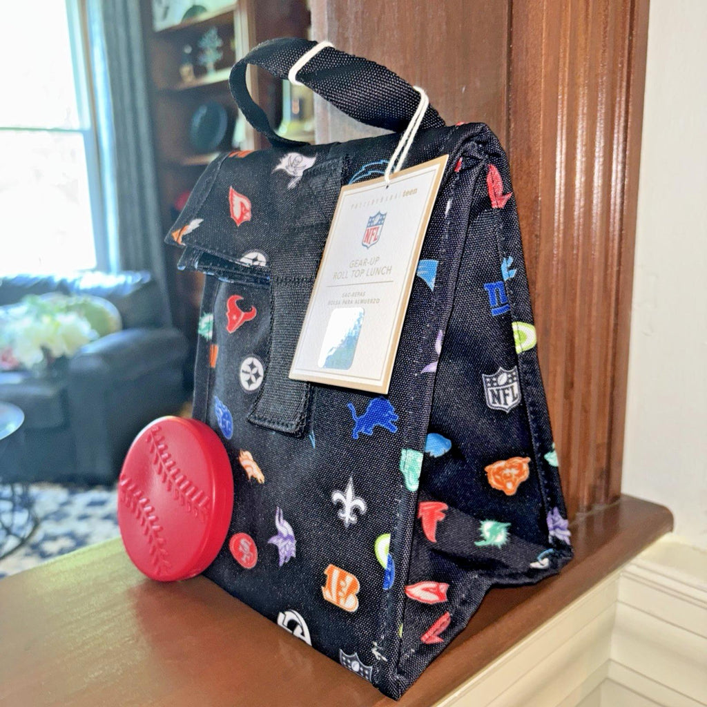 Pottery Barn School LARGE BACKPACK LUNCH WATER Football Baseball sports BAG NFL