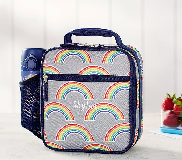 Pottery barn LARGE Backpack School Disney Rainbow Heart+LUNCH BOX BUTTERFLY ?? .