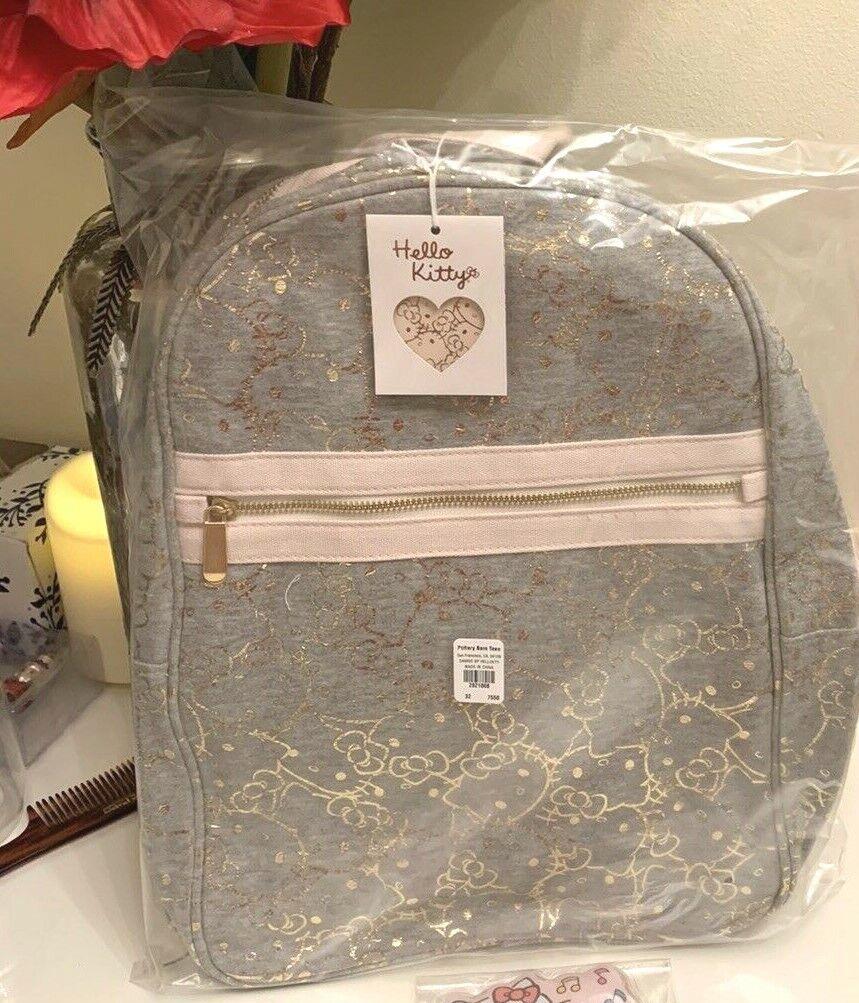 Pottery Barn school disney Hello Kitty Glitter Large BACKPACK LUNCH bag Travel /