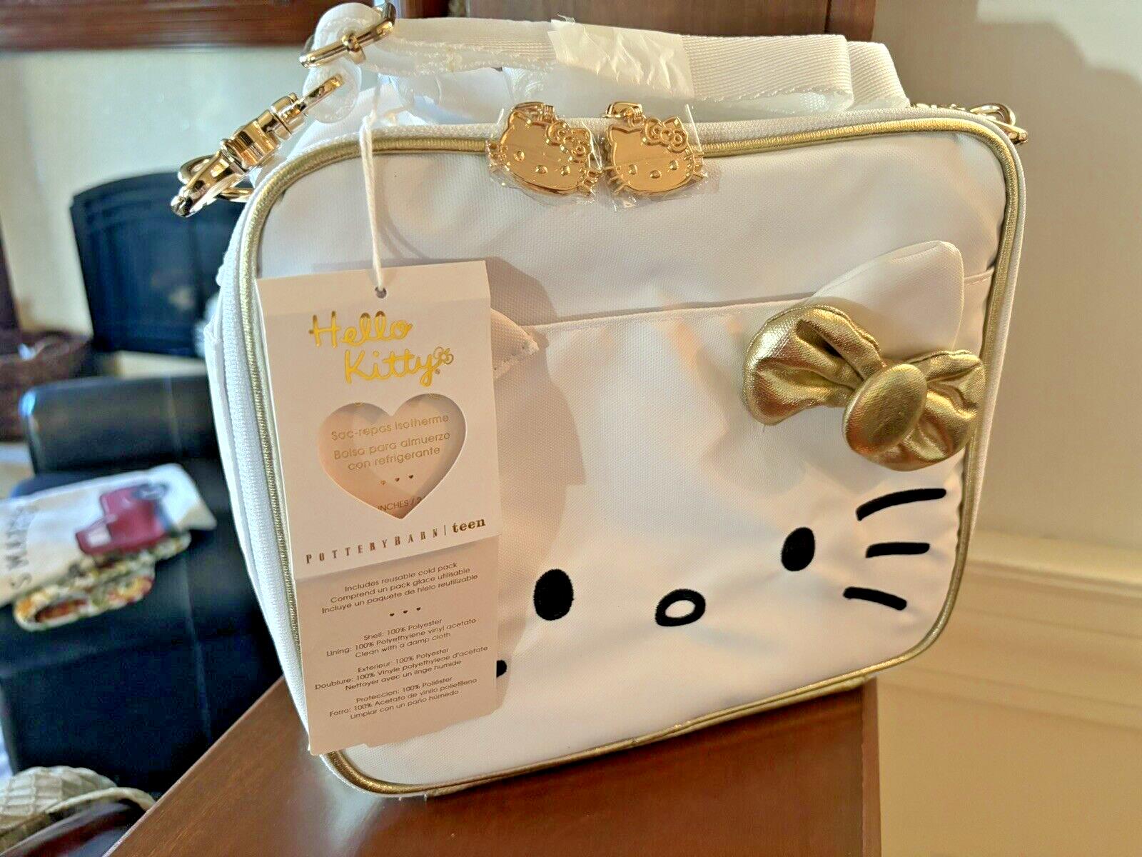 Pottery Barn school disney Hello Kitty Glitter Large BACKPACK LUNCH bag Travel /