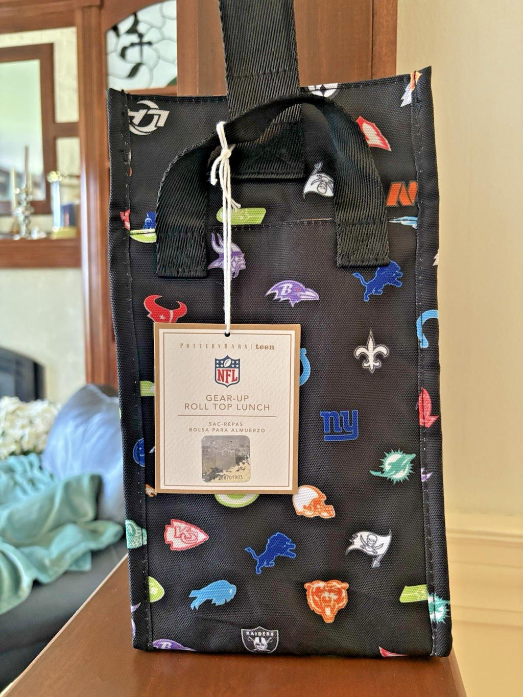 Pottery Barn School LARGE BACKPACK LUNCH WATER Football Baseball sports BAG NFL