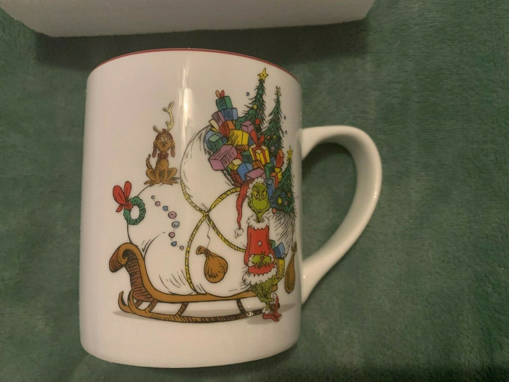 Disney Grinch Mug Christmas tree holiday gift Williams sonoma pottery barn kid b