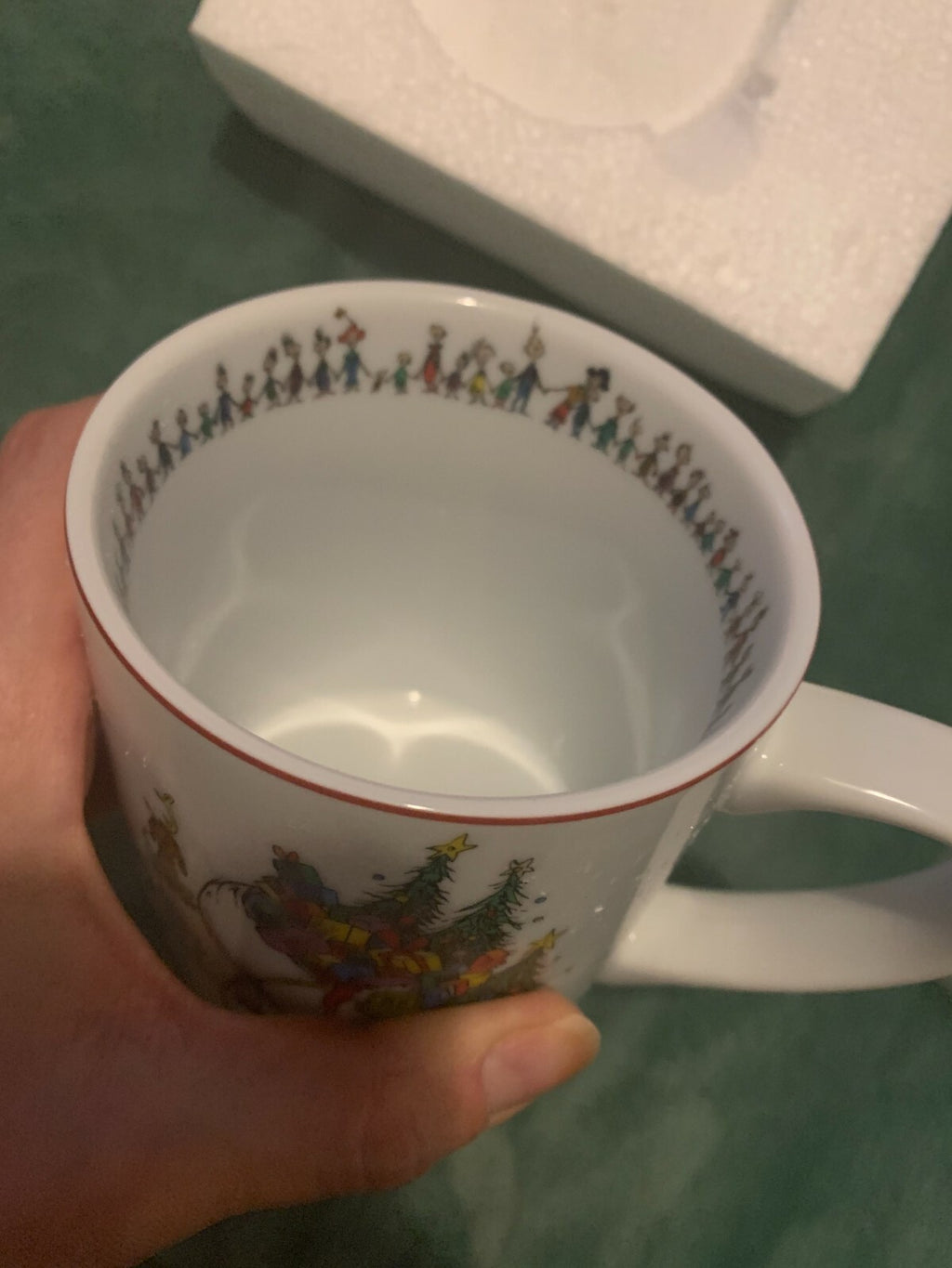 Disney Grinch Mug Christmas tree holiday gift Williams sonoma pottery barn kid b