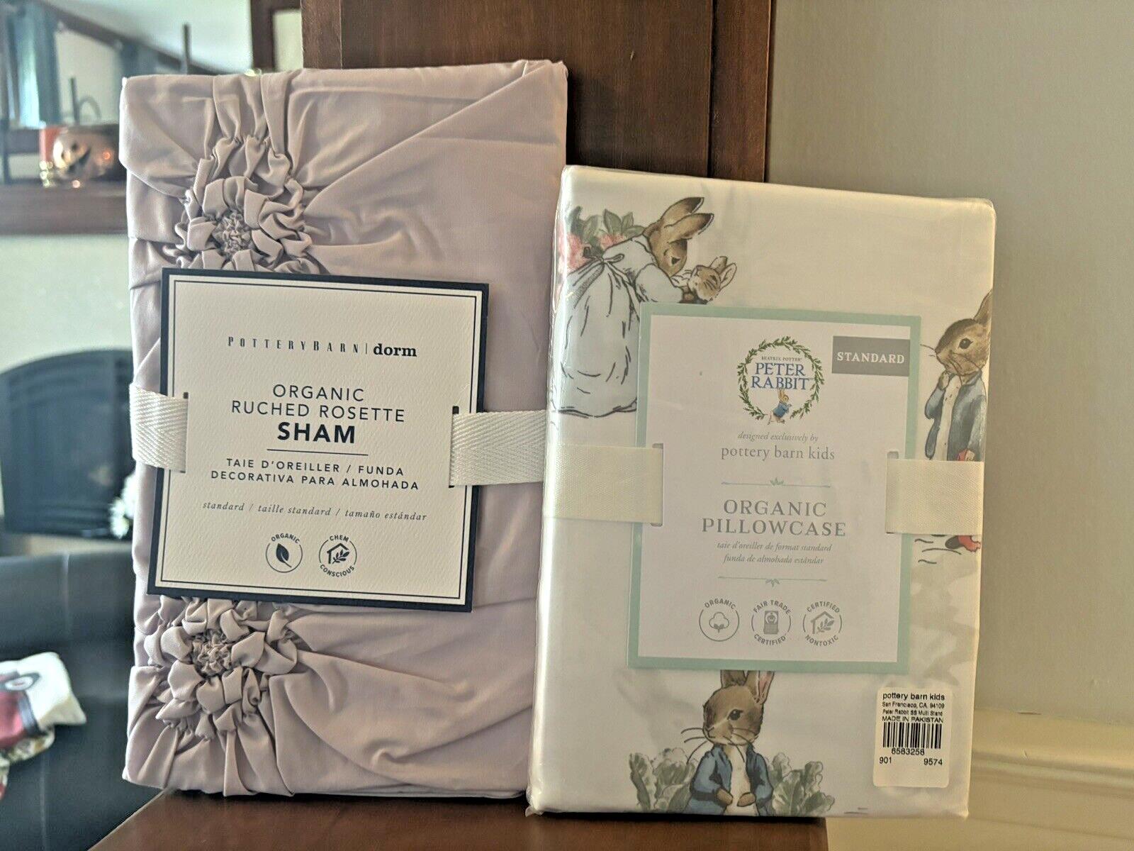 Pottery Barn holiday Floral Peter Rabbit princess pillow Rose Purple Disney b