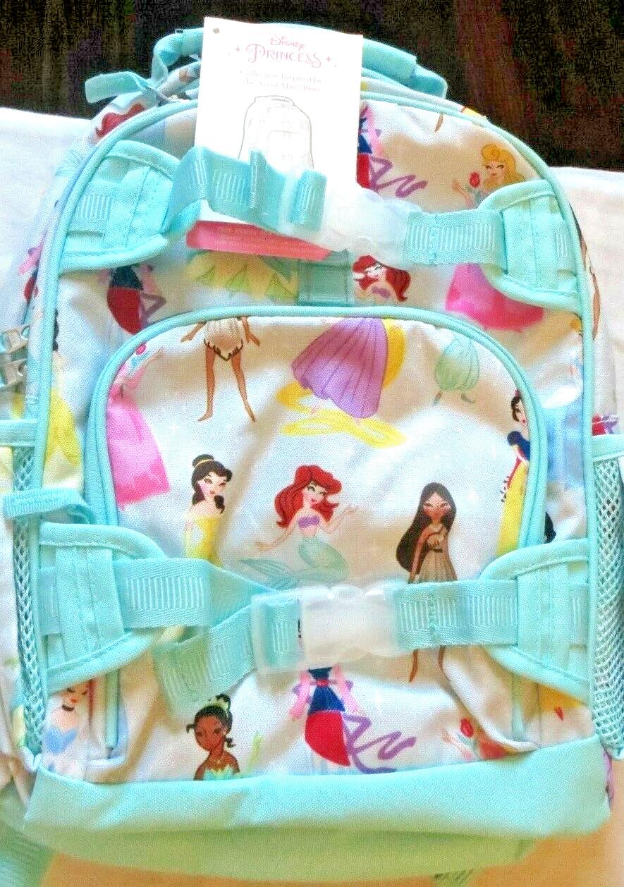 Pottery Barn School Disney BACKPACK Belle Cinderella +Water Travel girl set .