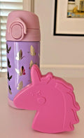 Pottery Barn School Disney rainbow WATER BOTTLE  girl butterfly+Unicorn Bag ?? \