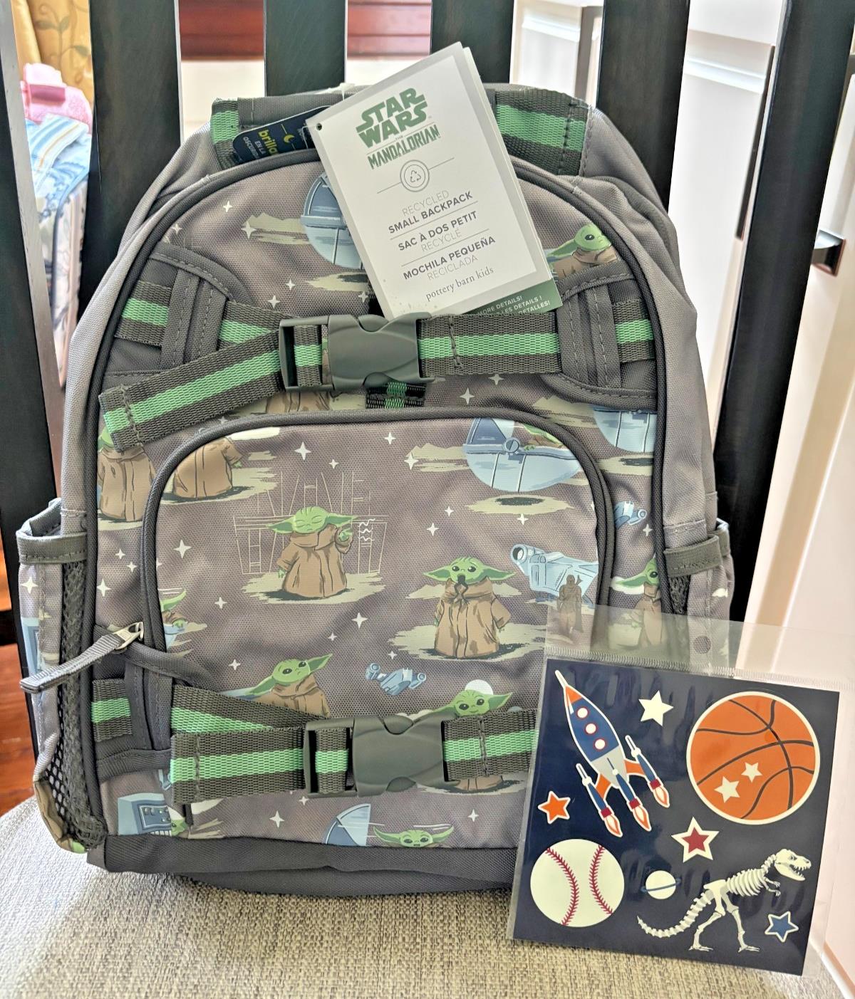 Pottery barn kids School STAR WARS Disney BACKPACK Mandalorian travel Bag ?? [