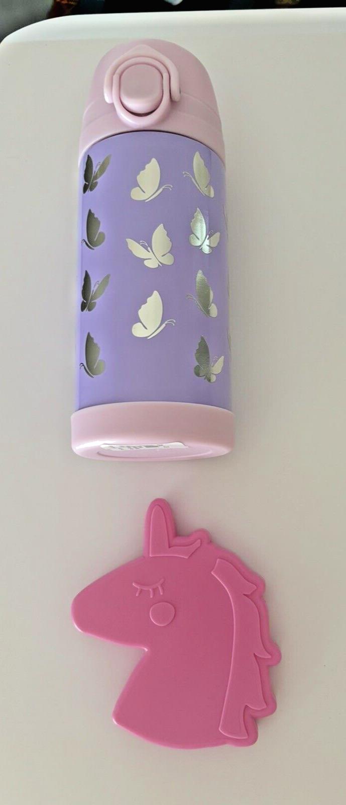 Pottery Barn School Disney rainbow WATER BOTTLE  girl butterfly+Unicorn Bag ?? \
