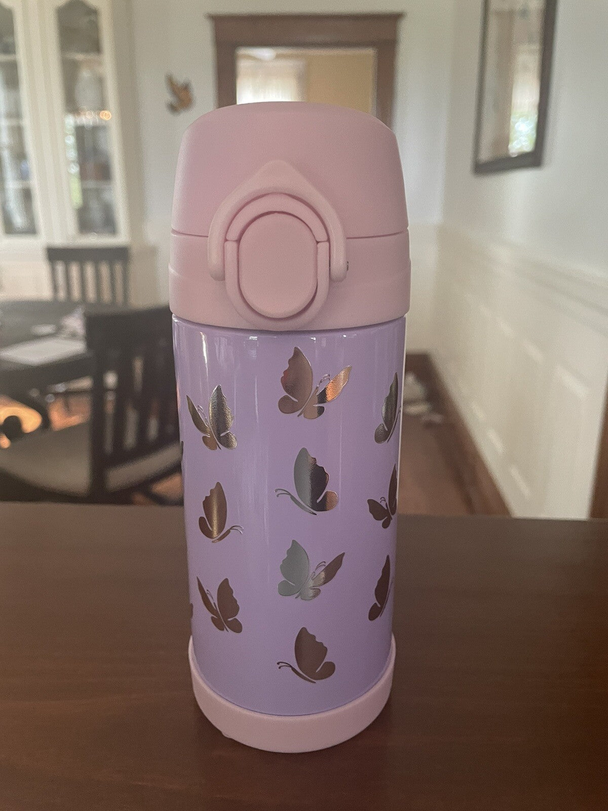 Pottery Barn School Disney rainbow WATER BOTTLE  girl butterfly+Unicorn Bag ?? \