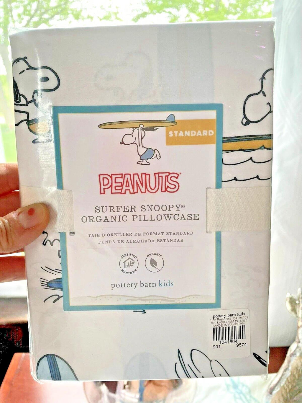 Pottery Barn holiday Snoopy Beach Surf birthday Disney kid Pillowcase gift dog