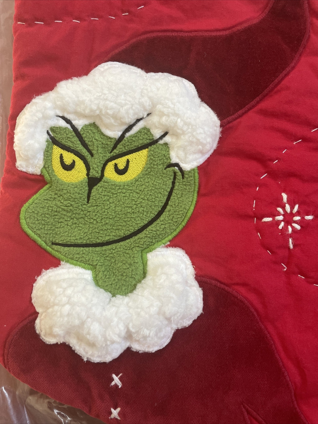 Disney school Pottery Barn GRINCH Christmas Stocking holiday gift Seuss party -