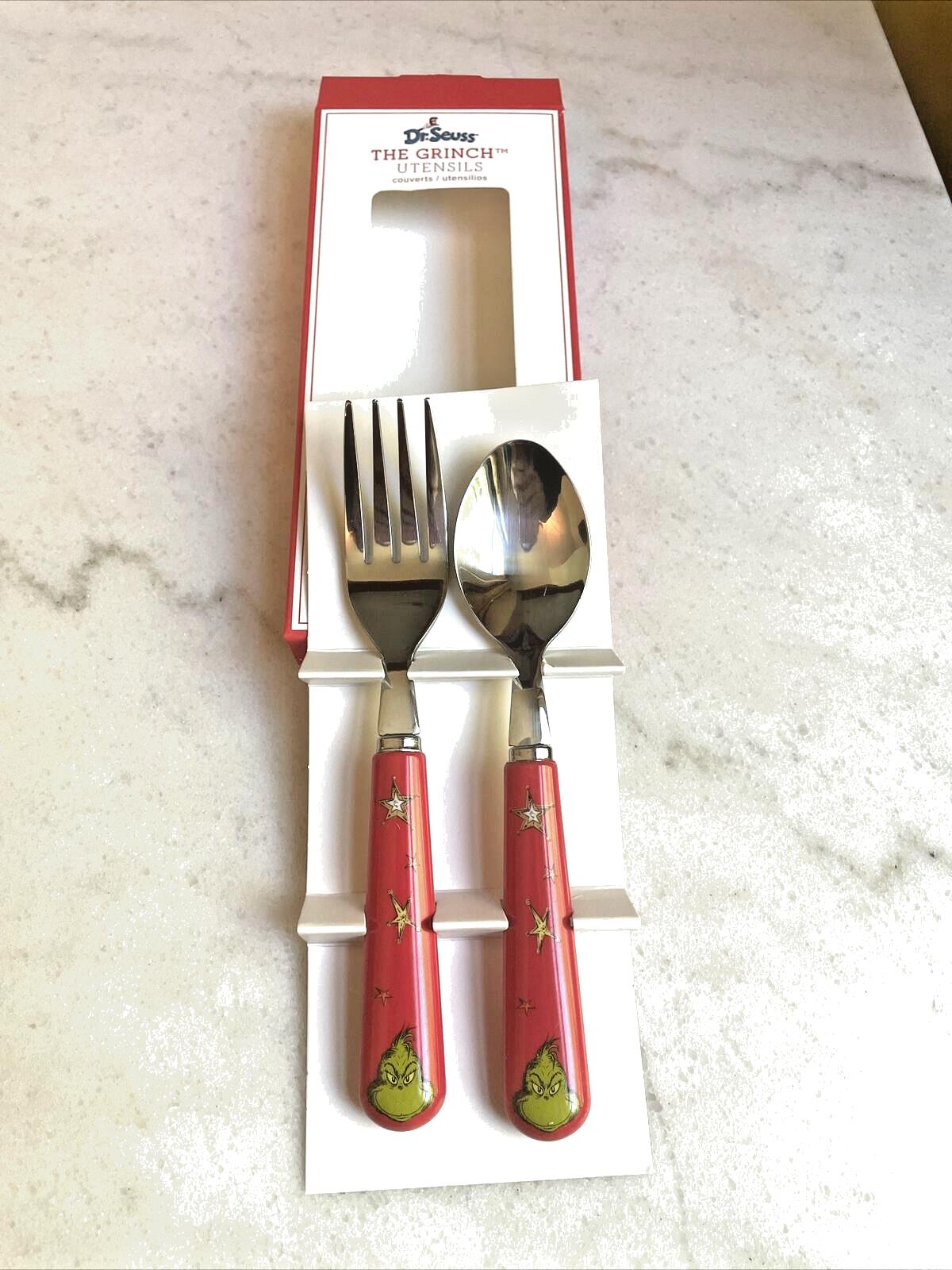 Disney school Pottery Barn GRINCH Christmas Utensil set holiday Dr Seuss party n