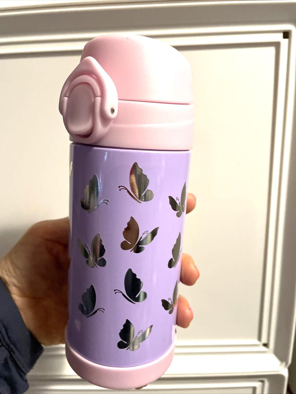 Pottery Barn School Disney rainbow WATER BOTTLE  girl butterfly+Unicorn Bag ?? \