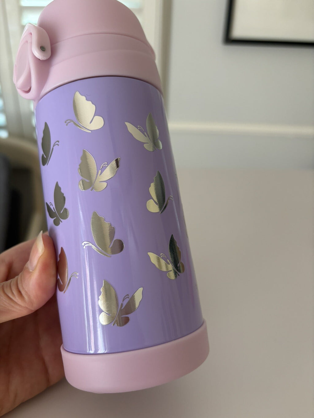 Pottery Barn School Disney rainbow WATER BOTTLE  girl butterfly+Unicorn Bag ?? \