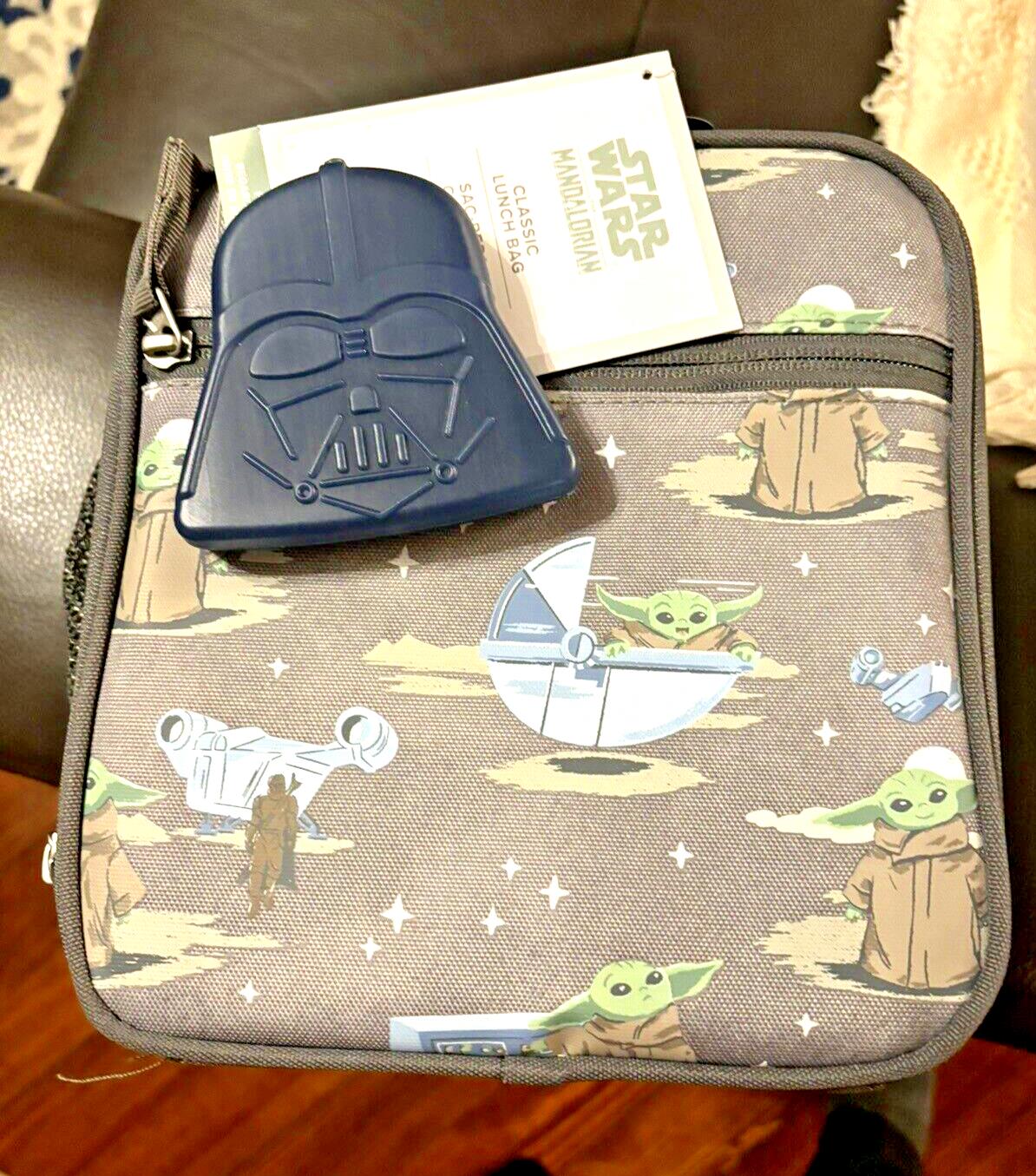Pottery Barn Star Wars LUNCH Bag School Solo Jedi Droid Disney Boy+ Grogu ??  -