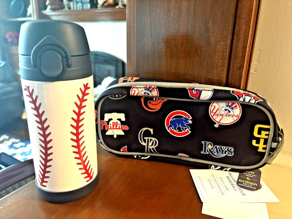 Pottery barn school Sport Water Bottle Baseball bag MLB travel team gift boy kid