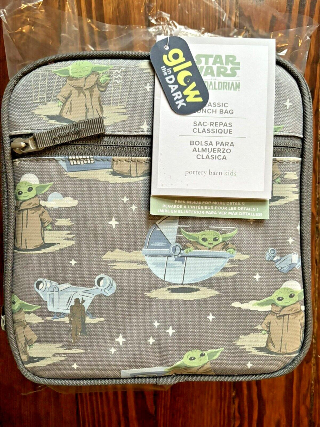 Pottery Barn Star Wars LUNCH Bag School Solo Jedi Droid Disney Boy+ Grogu ??  -