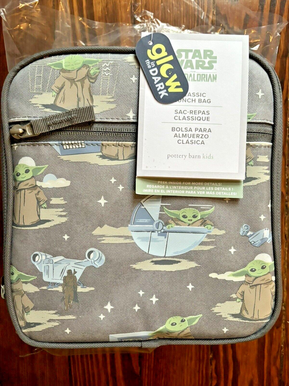 Pottery Barn Star Wars LUNCH Bag School Solo Jedi Droid Disney Boy+ Grogu ??  -