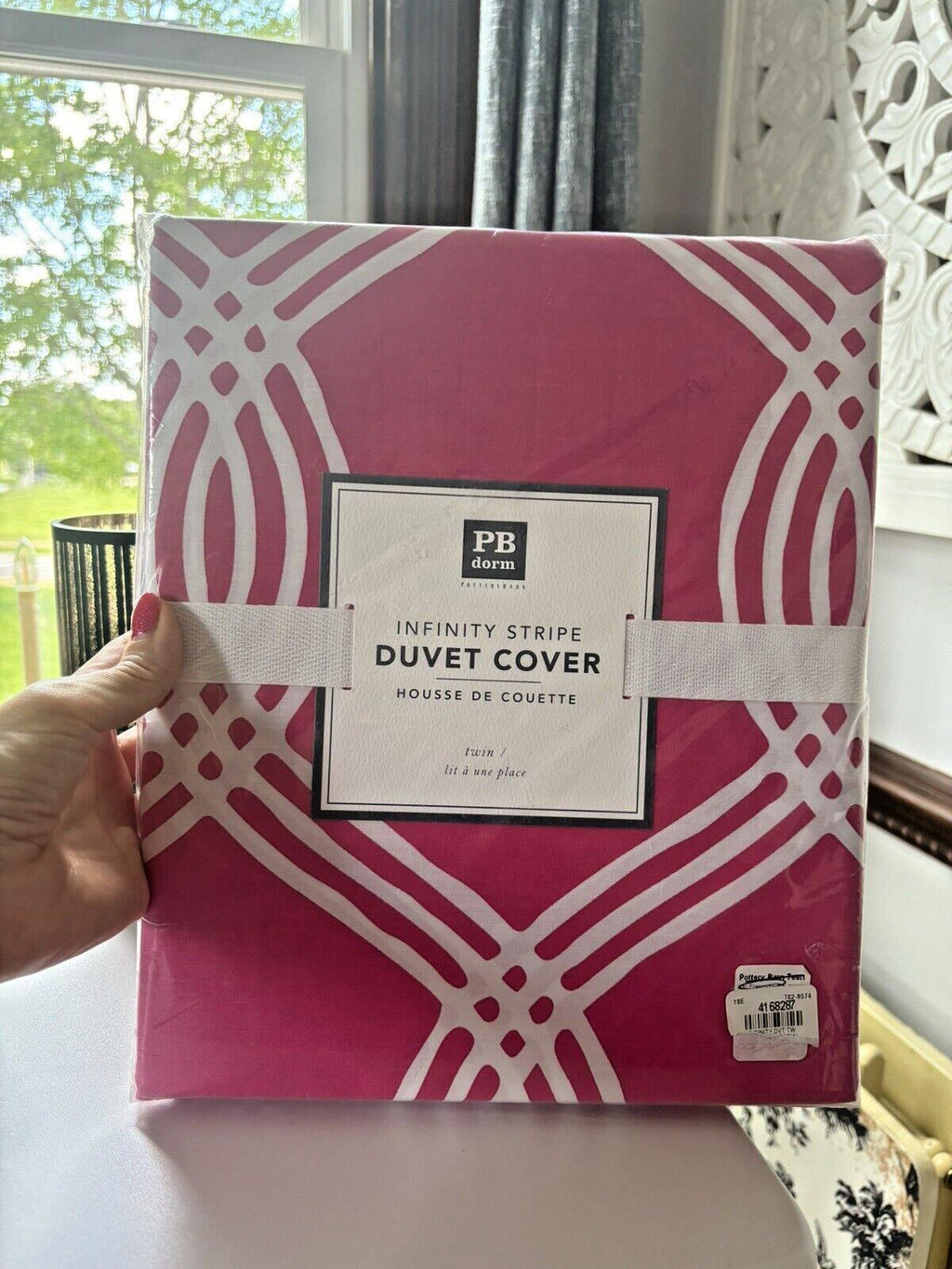 Pottery Barn Duvet Pink white gift princess Girl Rainbow Disney Belle Barbie?? `