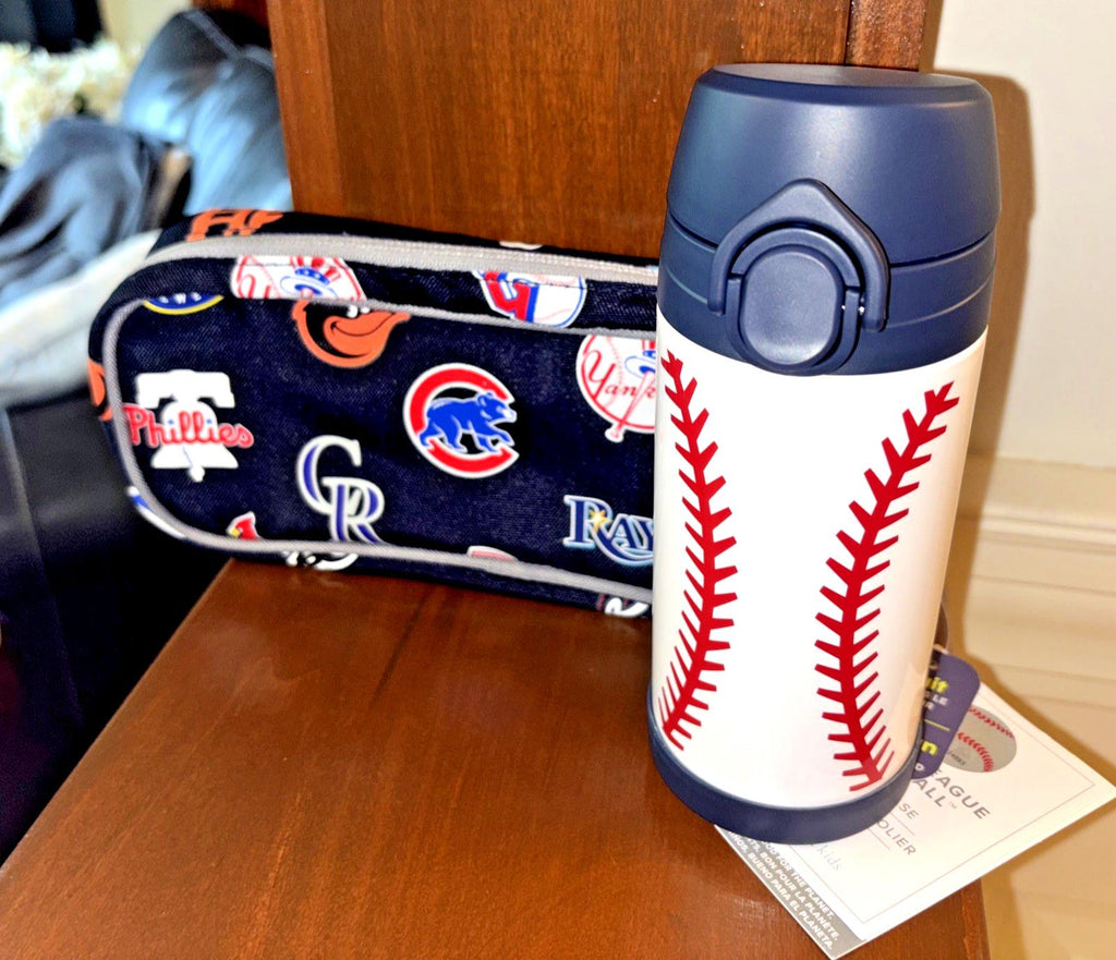 Pottery barn school Sport Water Bottle Baseball bag MLB travel team gift boy kid